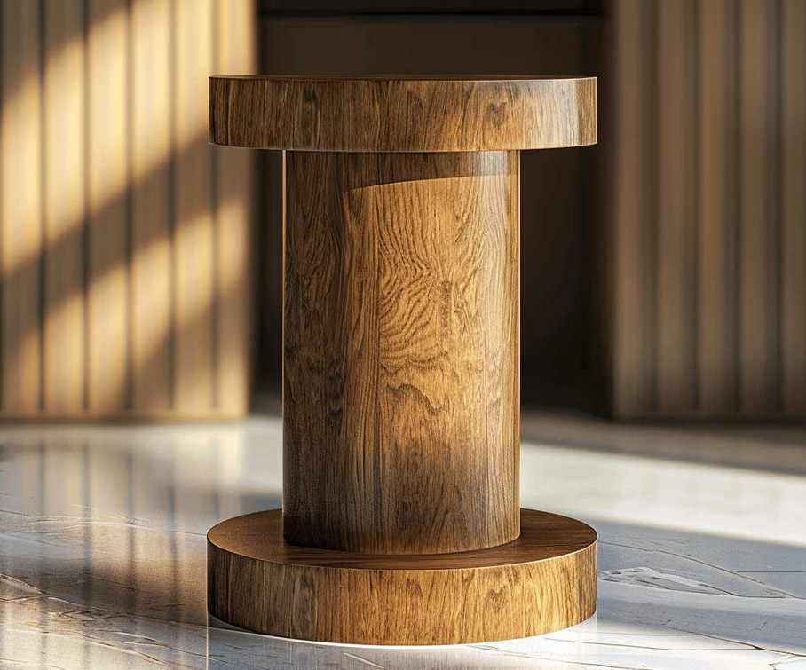 wood-pedestal